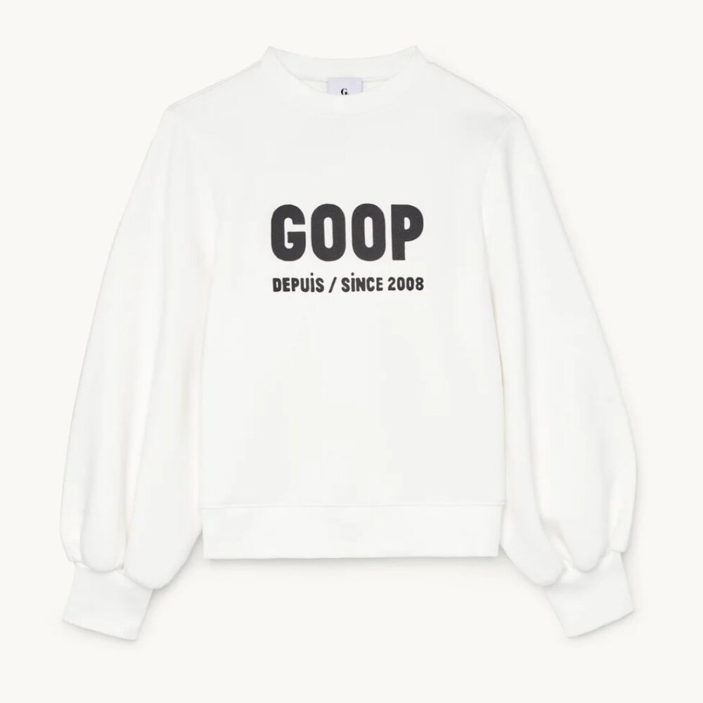 G. Label by goop white sweatshirt size xs